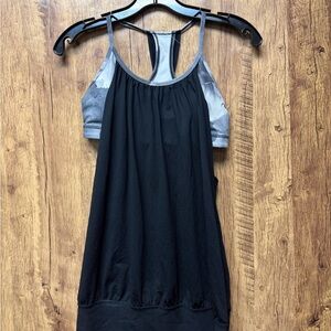 lululemon Black and Gray Camisole
